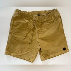 RVCA Elastic Corduroy Men's Shorts (Mustard Color) (003)